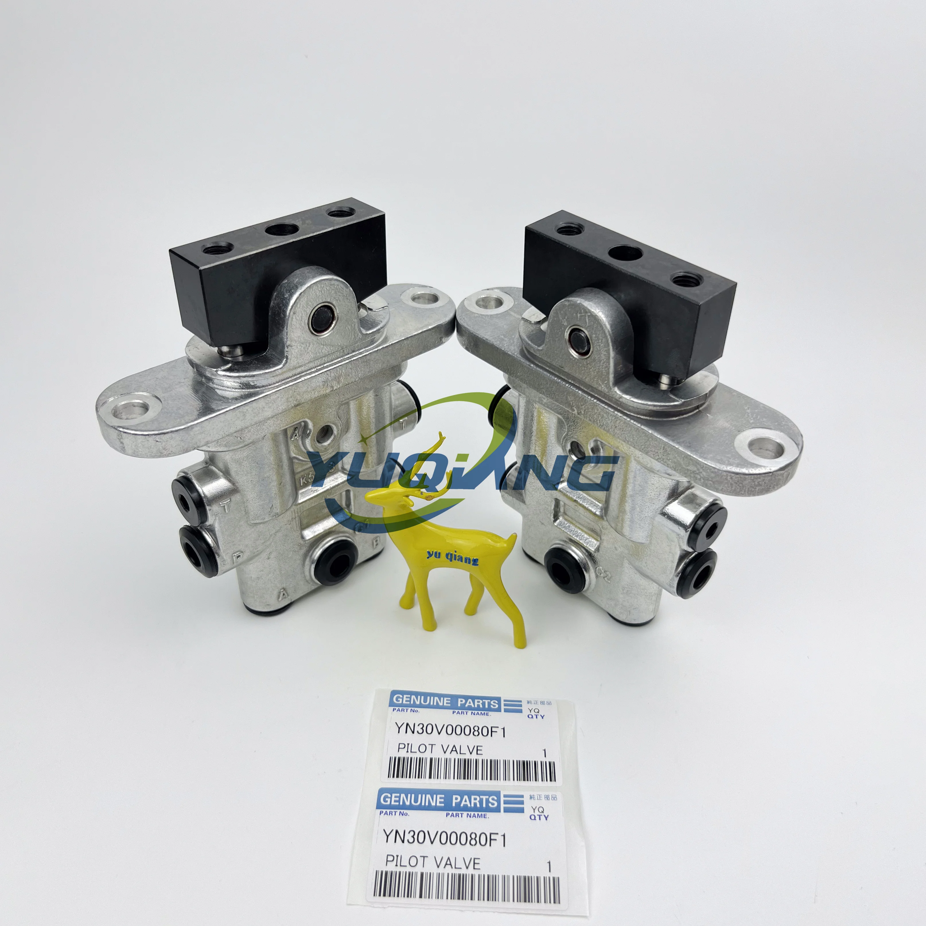 

Hydraulic Pilot Control Valve YN30V00080F1 YN30V00080F2 PROPELLING PILOT VALVE ASSY for KOBELCO SK250-8 SK200SR SK210-8