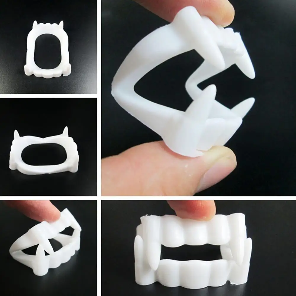 Fausses Dents pour ixd'Halloween, Jouet, Parodie, Effrayant, Shoes