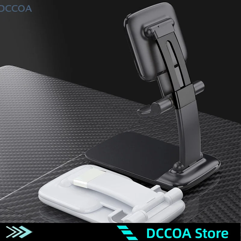 Foldable Plastic Desktop Phone Holder For IPhone For Samsung Huawei Xiaomi OPPO VIVO Cellphone Tablet Stand Bracket For IPad