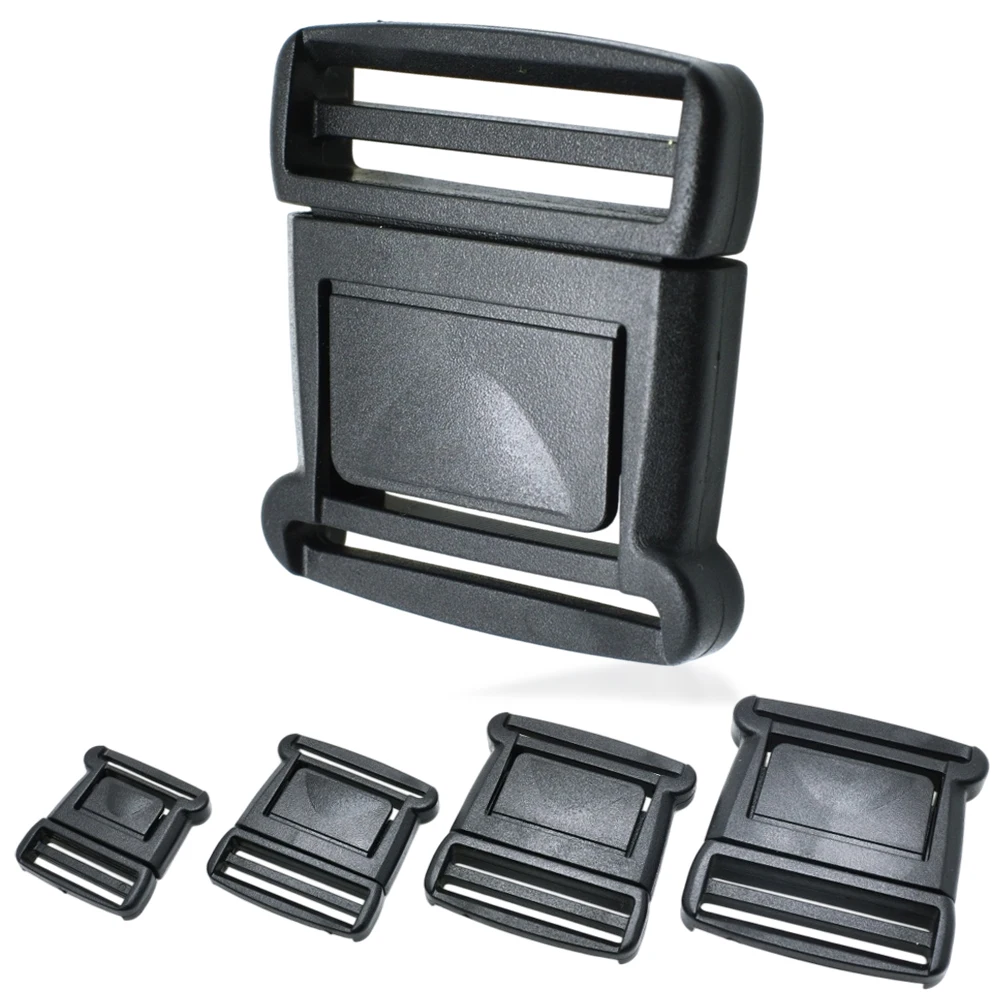 5PCS Plastic Center Release Buckles Quick One-Hand Release Buckle for Backpack Straps Webbing 20-38mm
