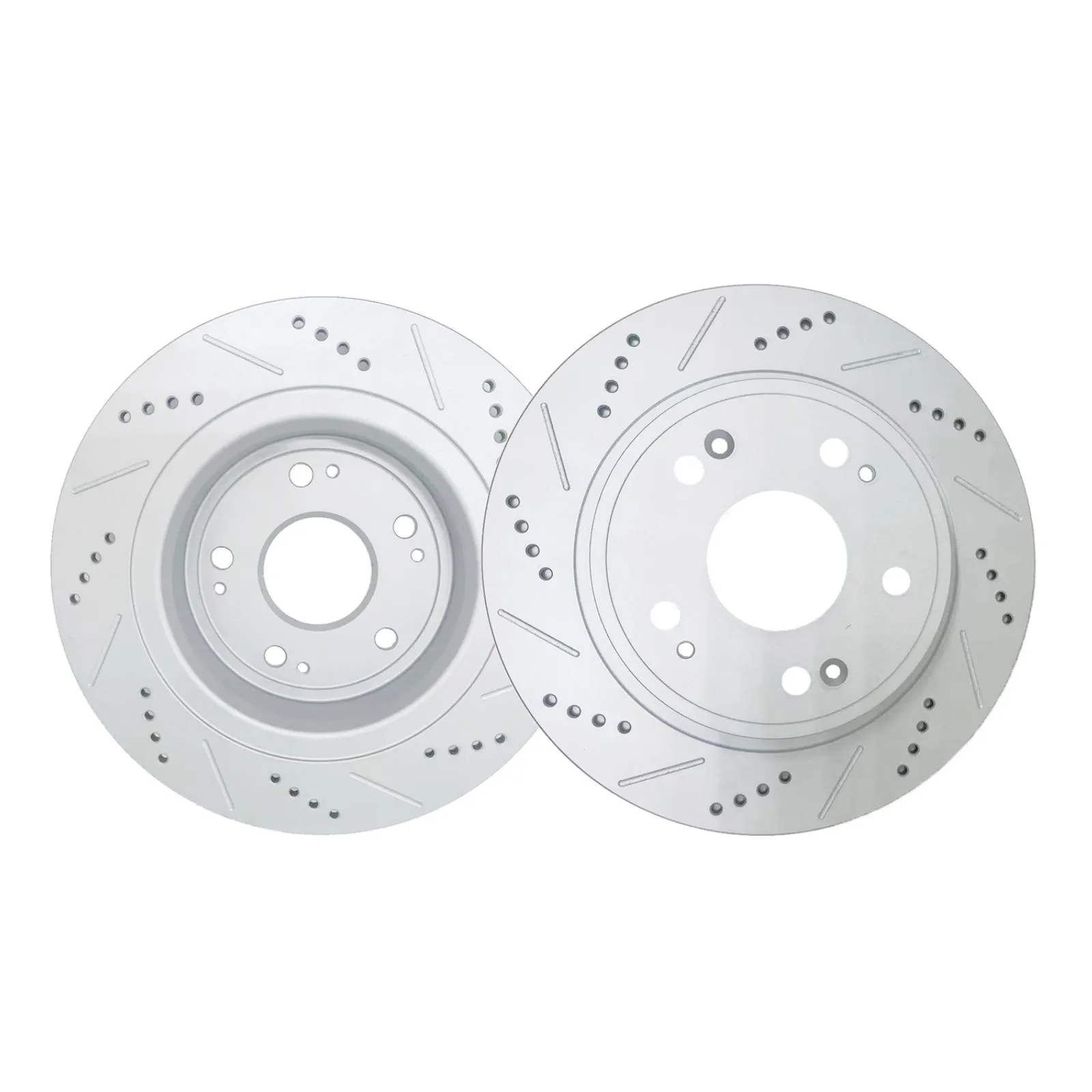 Rear Drilled and Slotted Disc Brake Rotors for Honda Accord HR-V 2016-2022