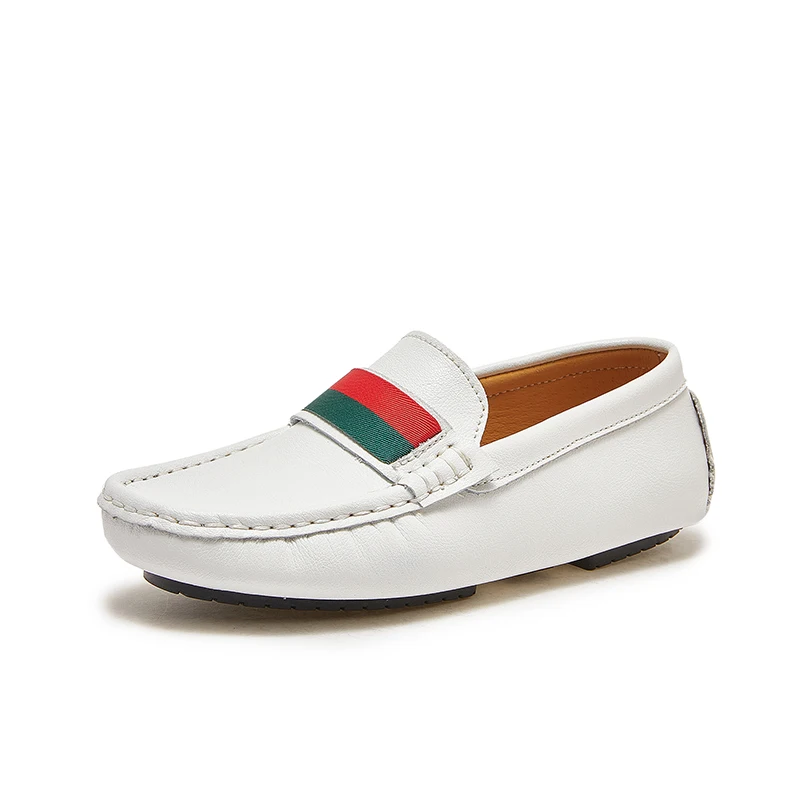 Scarpe in pelle per bambini caldi ragazzi ragazze mocassini per bambini Slip-on School Flats Sneakers Casual Performance occasioni formali scarpe da festa