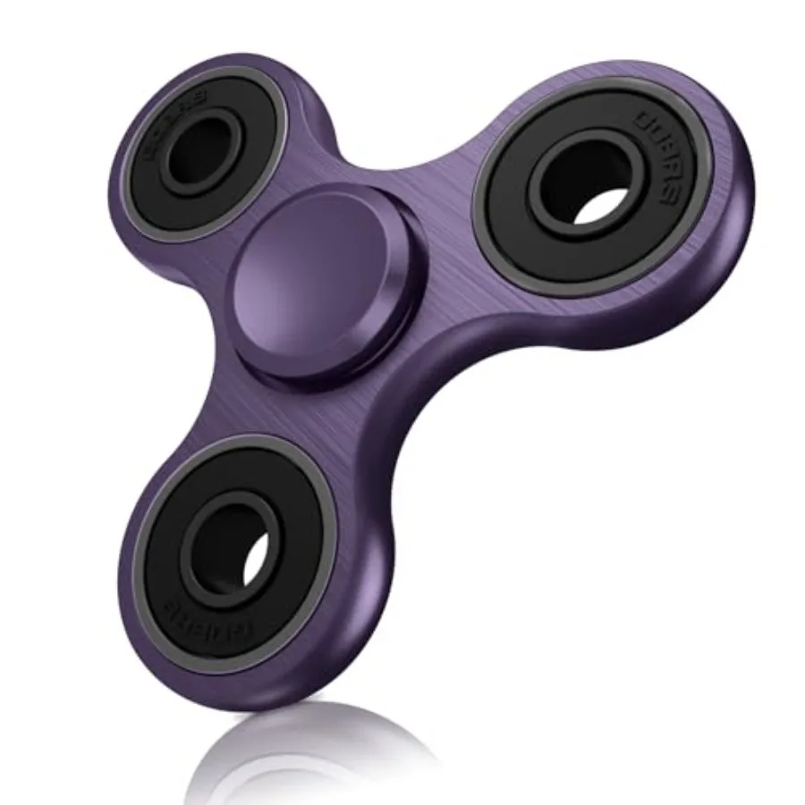 

Fidget Spinners Toy, Metal Stainless Steel Bearing High Speed 2-5 Min Spins, EDC ADHD Stress Anxiety Relieves Reducer Fidgets F