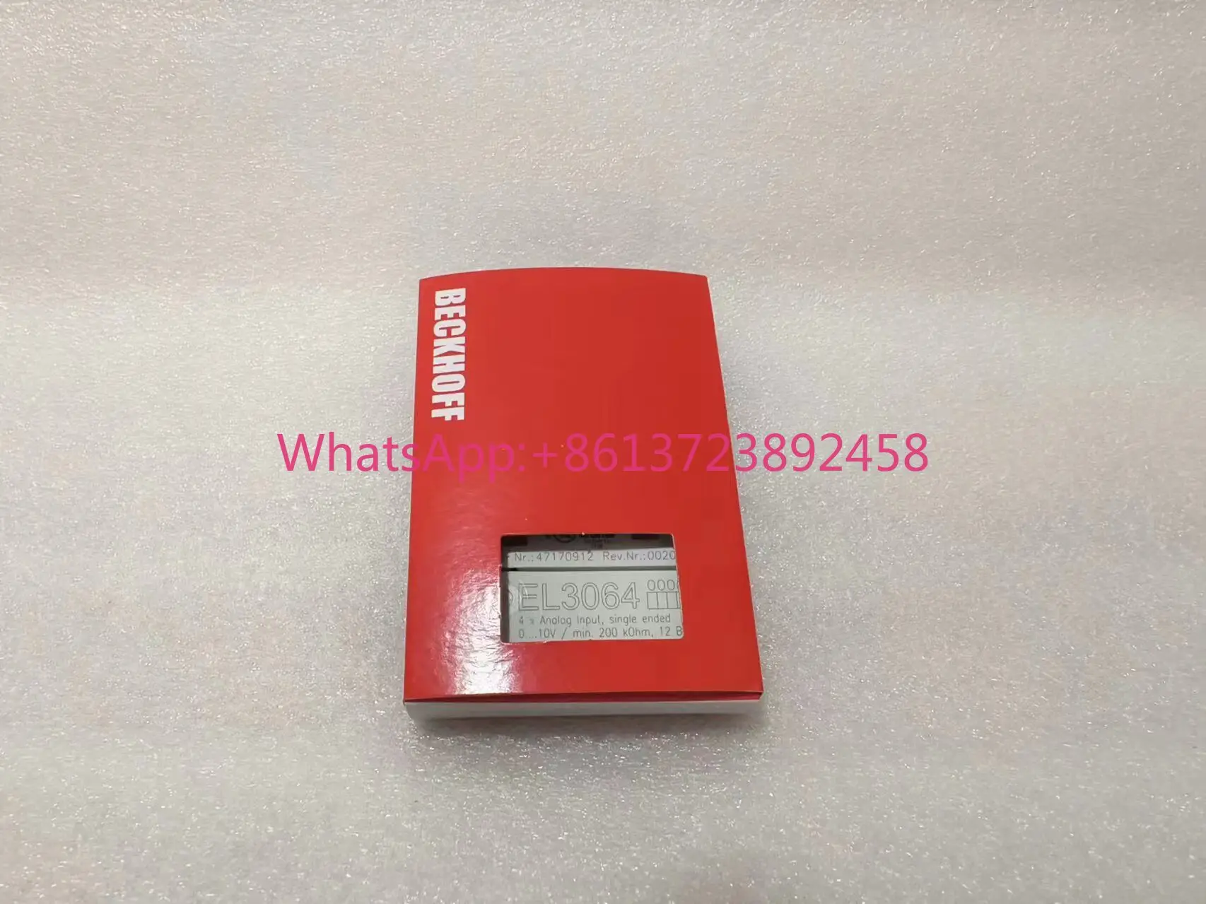 

BECKHOFF EL3064 Analog Input Terminal Module