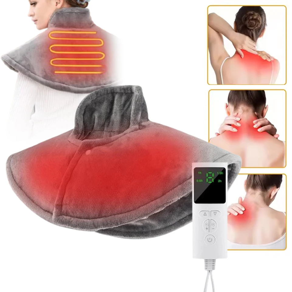 Winter Electric Heating Pad for Neck Back Shoulder Heating Pad Warmer Relaxed Relief Heat Therapy Temperature EU US Controller