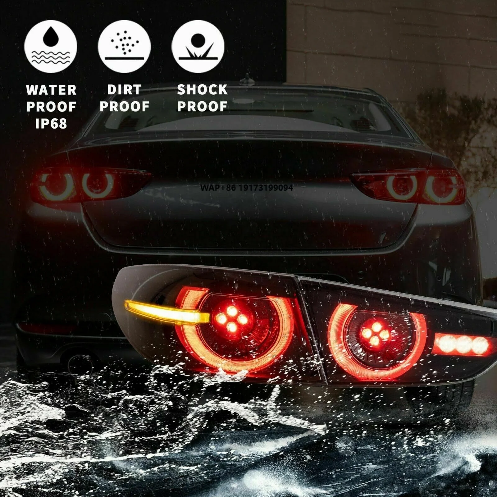 

Задние фонари VLAND Clear LED для Mazda 3 Axela 2019 года и новее