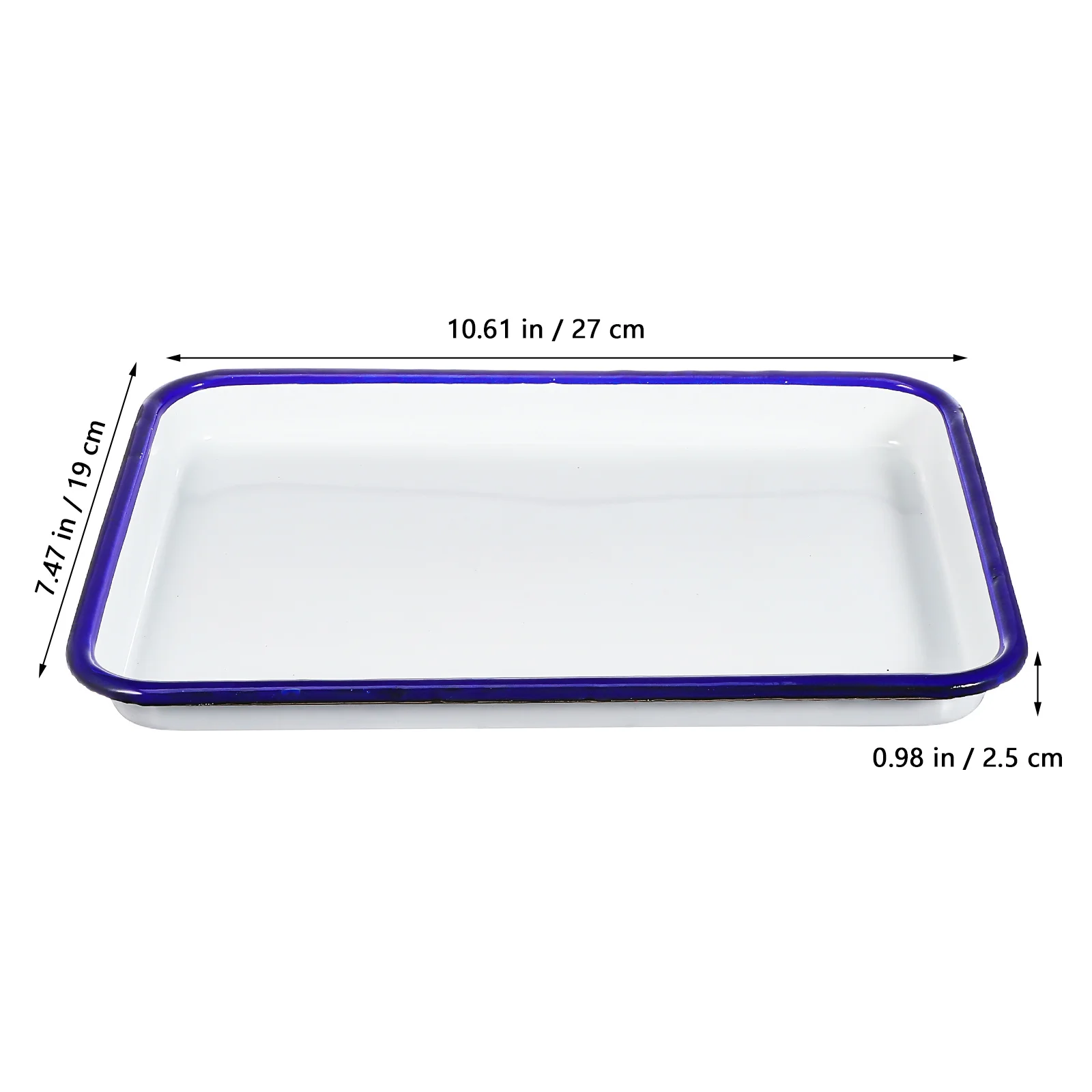 Teglia smaltata da 2 pezzi, lucida, antiaderente, resistente all'usura, design professionale per la cucina domestica, pizzas, crepes, padella smaltata