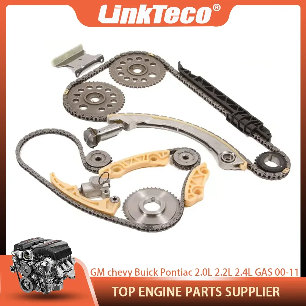 Timing Chain Kit W/Gears For Saturn ION Chevrolet Malibu Cobalt Cavalier Pontiac G5 Buick Regal 2.0L 2.2L 2.4L GAS DOHC 00-11