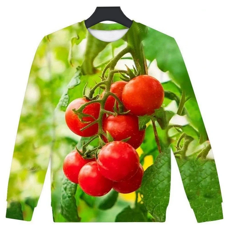 New 3D Printing Red Pepper Fashion Men Women Tracksuits Crewneck Hip Hop Sweater Plus Size S-7XL Harajuku  Seasons Casual