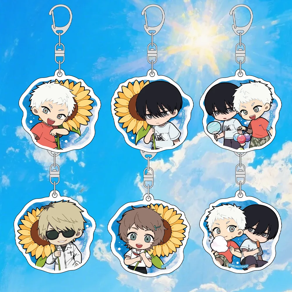

’The Summer Hikaru Died‘ 6cm Acrylic keychain Hikaru Indou Yoshiki Tsujinaka Sunflower Series Backpack Pendant Gifts