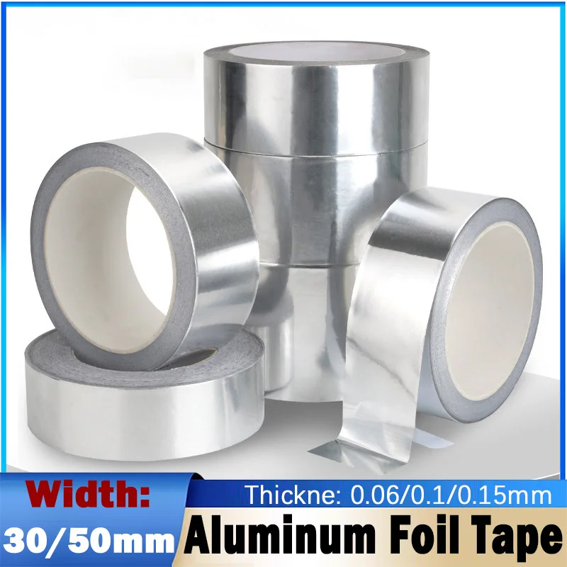High Temperature Aluminum Foil Tape,Cooktop Self-Adhesive Greaseproof Anti-Mold Moisture-Proof Stickers For Countertops Kitchen