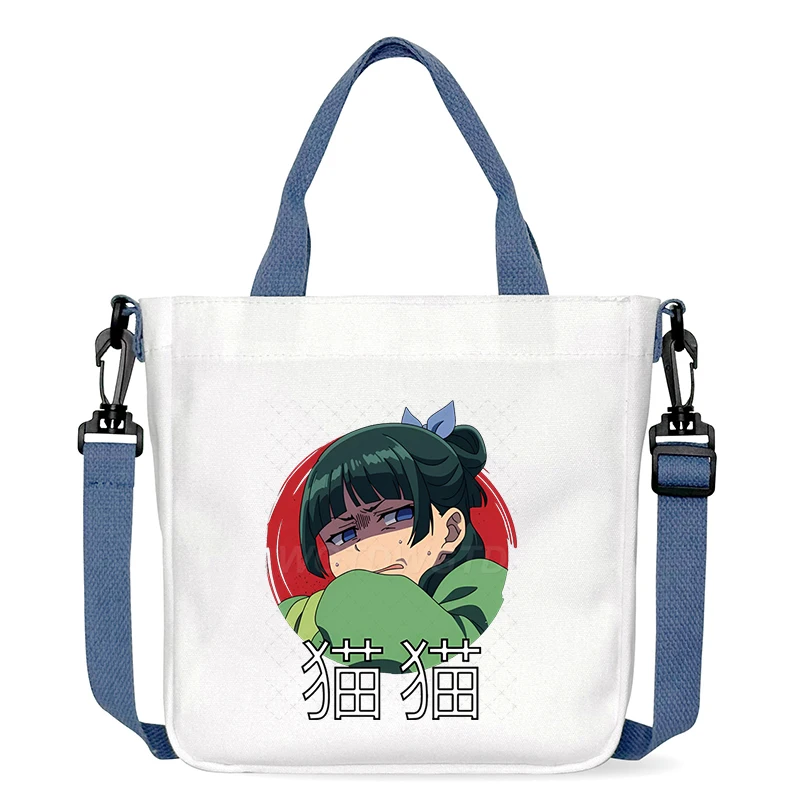 يوميات الصيدلية حقيبة كروسبودي للنساء حقيبة كتف في الهواء الطلق المحمولة مربع حقيبة ساعي Maomao أنيمي هدية عيد ميلاد للأطفال