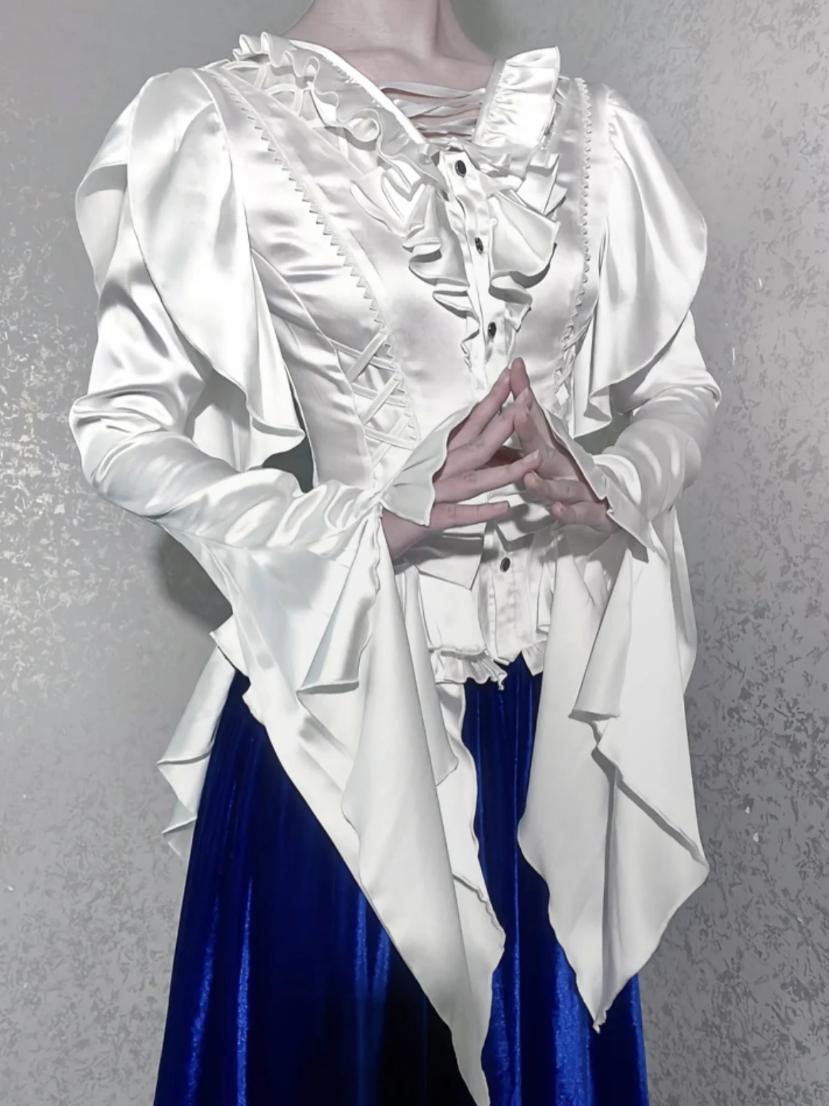 

k Sle Slim Fit irt f Skirt Cuffed Sve loween Thinming Women's Polyester Fiber Long Sve irt for All Gs