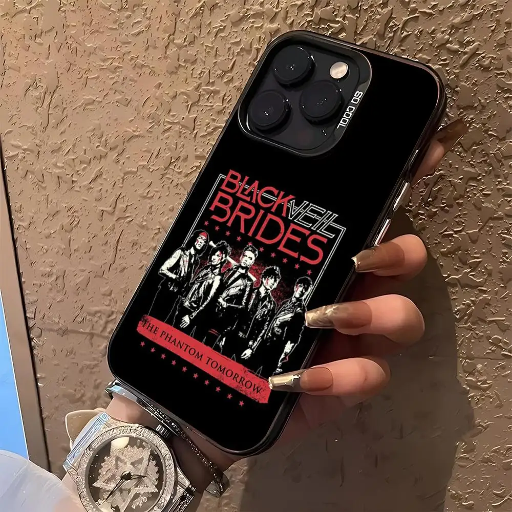 Andy Biersack Veil Brides BVB Fashion Phone Case for iphone 16 15 14 13 11 12 Pro Max Xr X Xs Plus black silver hard shell Cover