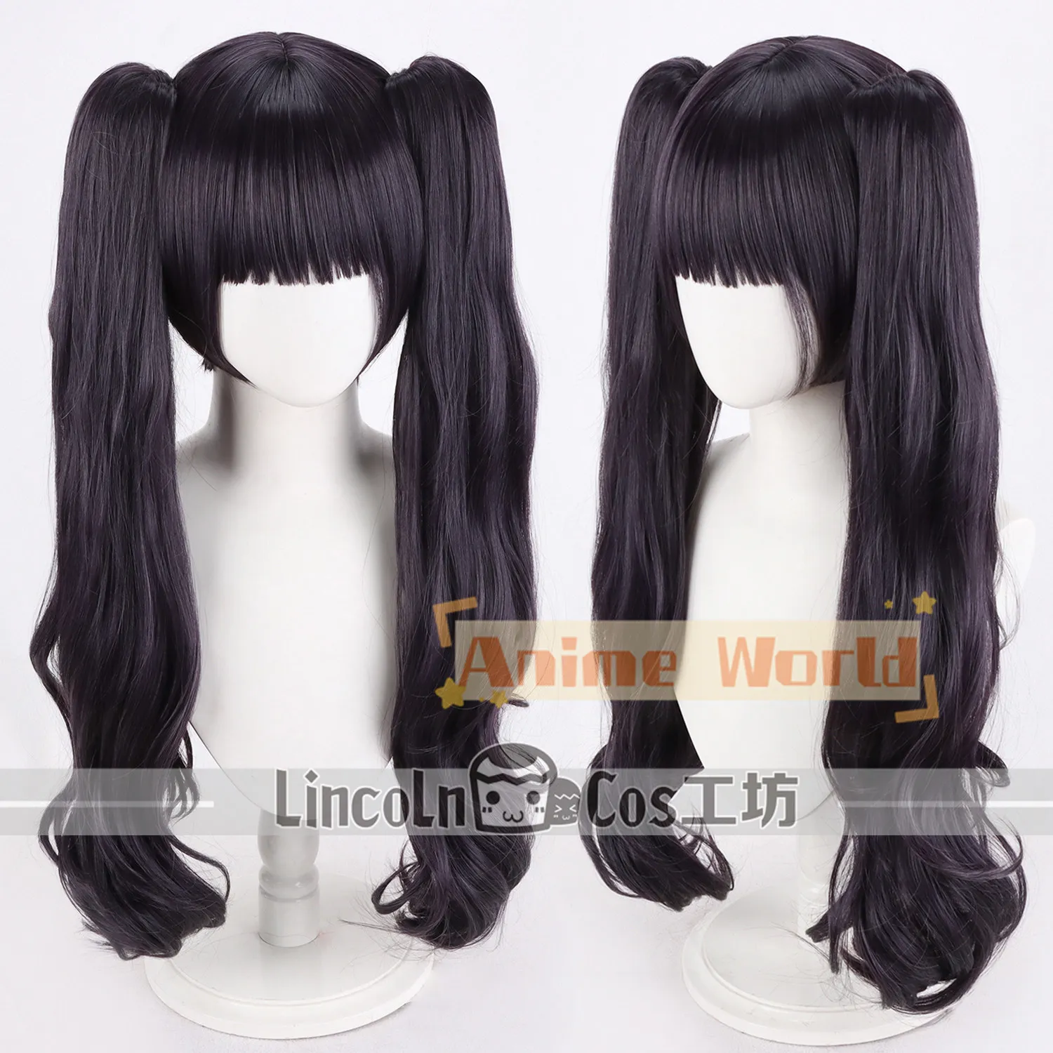 Anime Cardcaptor Sakura Tomoyo Daidouji Cosplay Wig Halloween Carnival Party Props Synthetic Hair Heat Resistant Fiber + Wig Cap