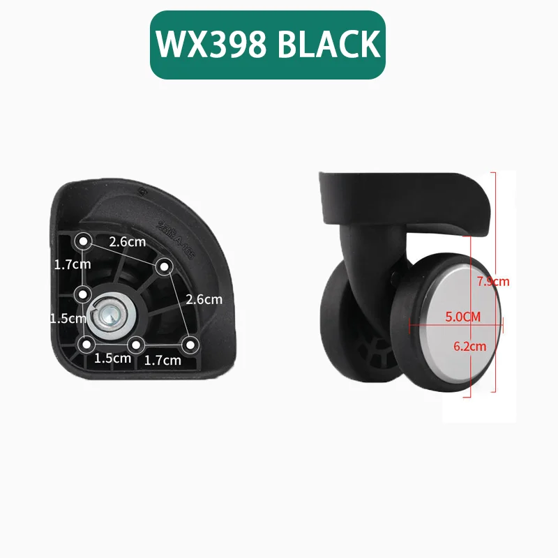 Universal wheel suitcase, suitcase replacement wheels, suitcase password wheels, suitcase wheels are silent and wear-resistant