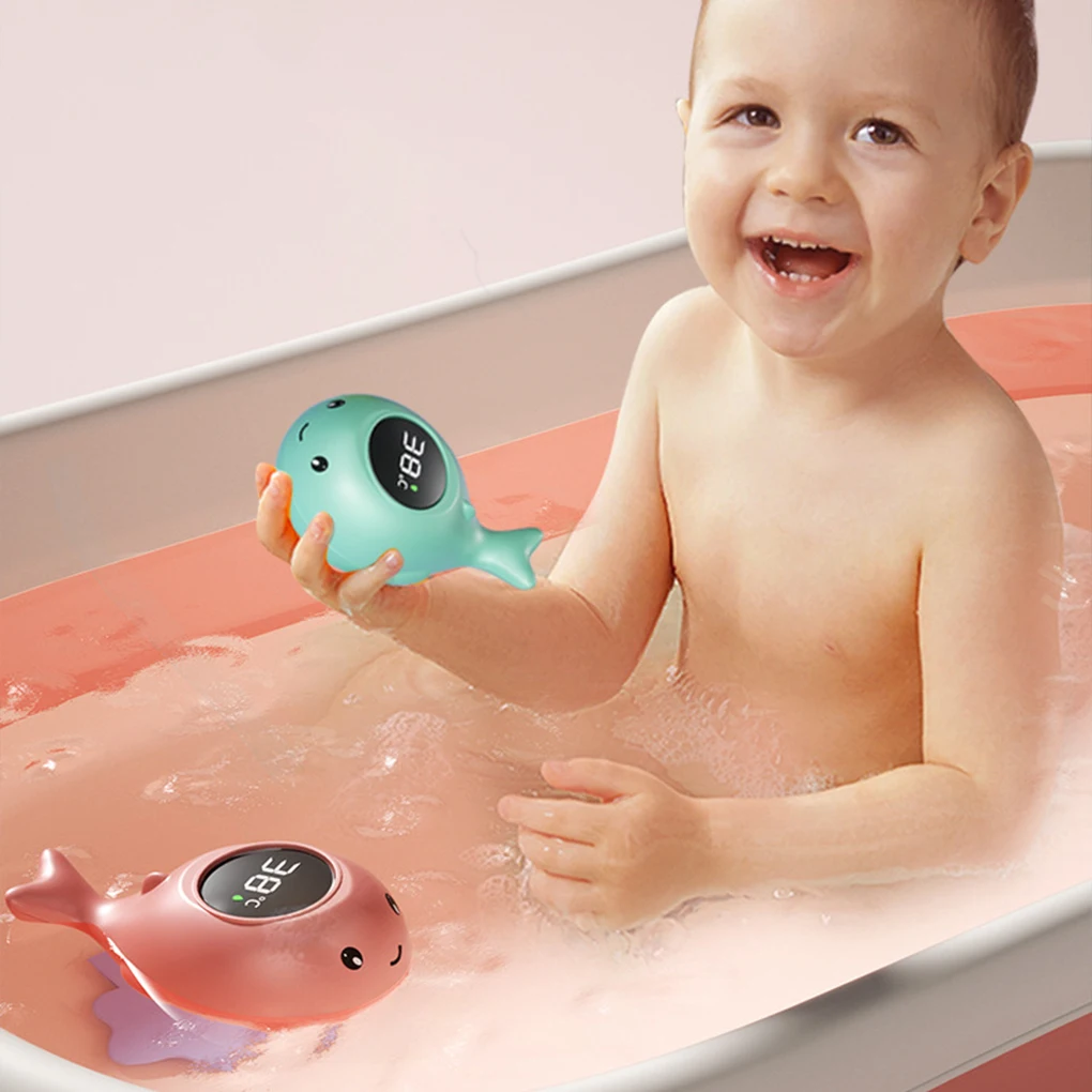 

Stable And Waterproof Baby Toy Thermometer Adorable Cartoon Chip And Colored Warning System For Bath
