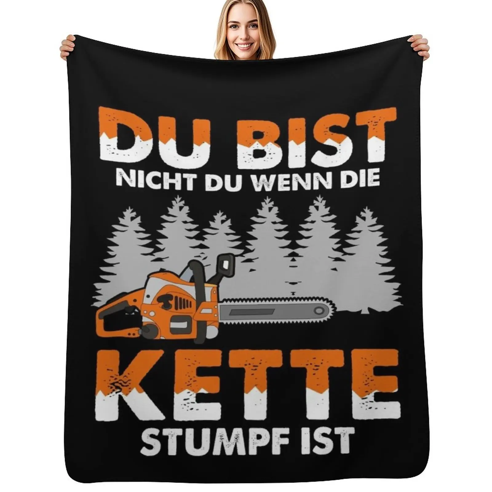 not you when the chain is stump present Throw Blanket Personalized Gift Soft Big Softest Cute Plaid Bed covers Blankets