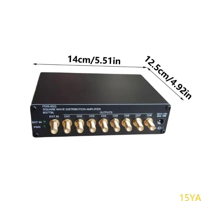 15YA 8-Channel Clock Distributor Square Distribution Amplifier FDIS-8SQ With SMA Connector OCXO Frequency Accessories