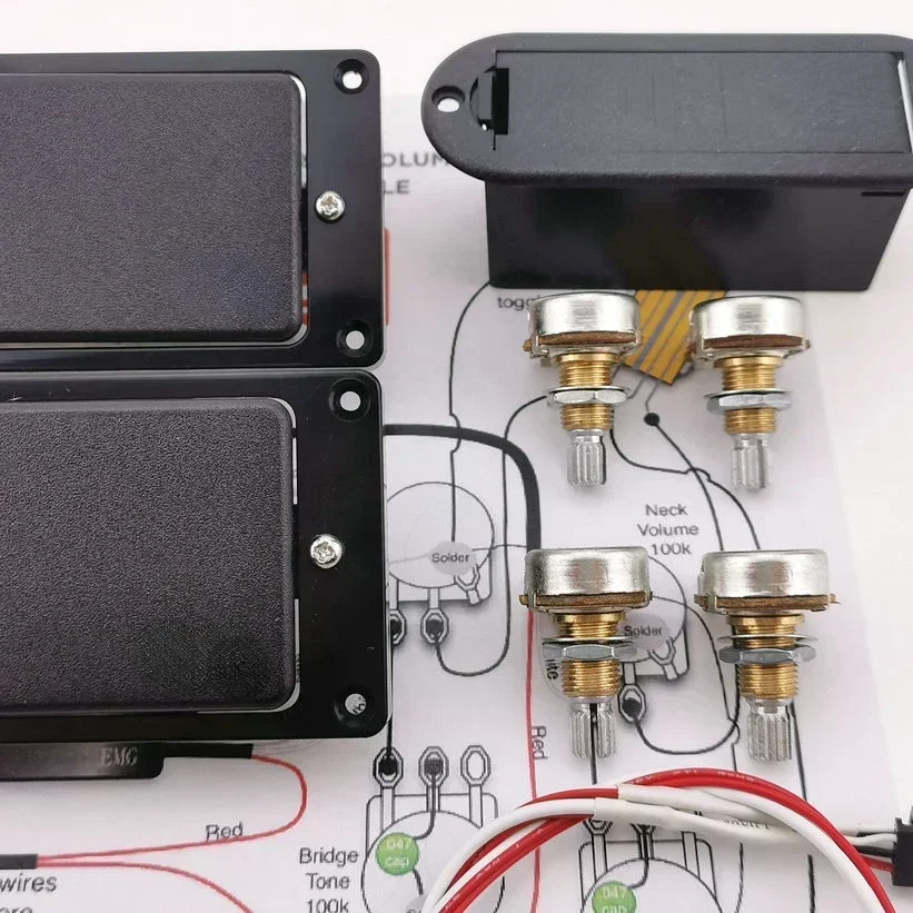 

Hot New Products-Active electric guitar pickups humbucking pickups for enhanced sound quality, powered by 9V battery,