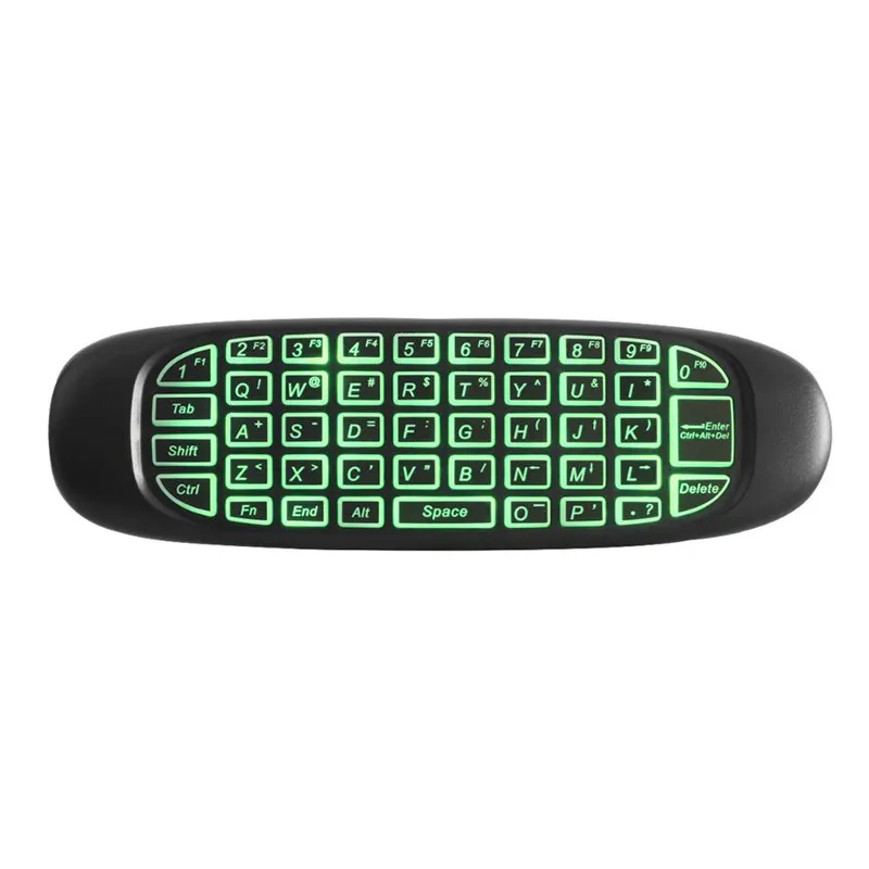 C120 RGB 7 Backlight Fly Air Mouse Gyro Sensor Wireless 2.4G RF Keyboard Remote Control For Gaming Android Smart TV Box