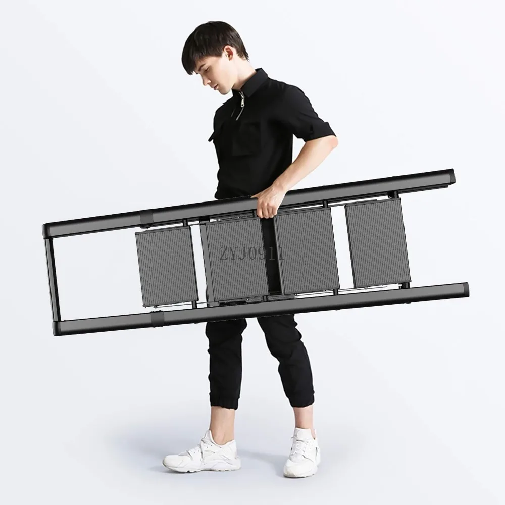 :GameGem Scaletta in alluminio leggera a 4 gradini Sgabello pieghevole con pedali antiscivolo e ampio per la casa e la cucina