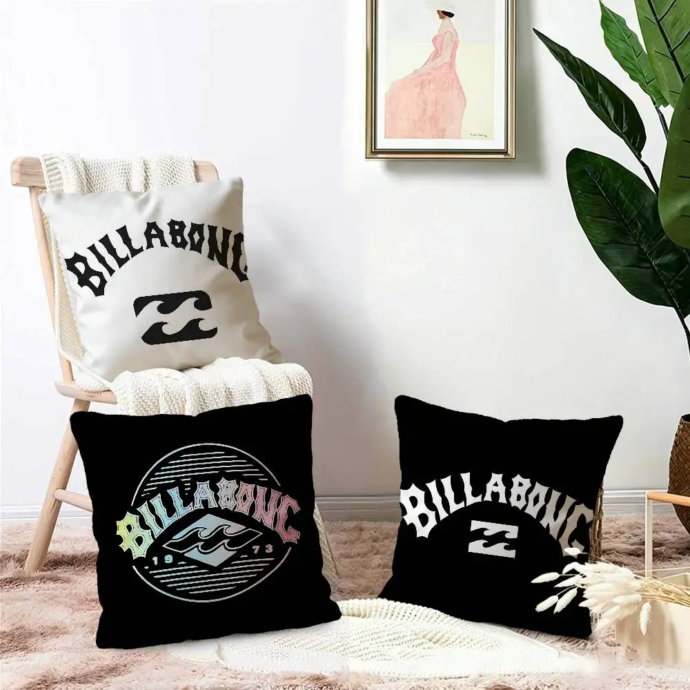 B-Billabong Personalized Pillow Cover Kids Bedroom Wild Party Decor Pillowcase kid Birthday shower Gift