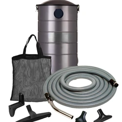 GV30PRO Wall Mounted Garage and Car Vacuum with 30 ft. Hose and Tools.