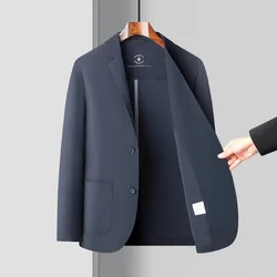 Classic Men's 2026 Spring Summer Lightweight Blazer&Suits Casual Solid Sunscreen Jackets Outwear Loose Breathable Thin Top Coats