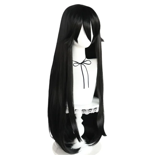Imagen 2 del producto Ryoba Aishi Cosplay sintético súper largo recto negro Ryoba Aishi Cosplay peluca para Halloween carnaval exposición de cómic