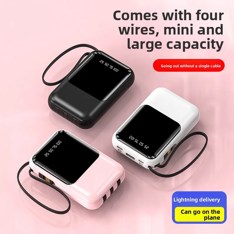 

Компактный портативный мобильный источник питания большой емкости на 10000 мАч, трансграничный мини-автономный внешний аккумулятор для внешней торговли