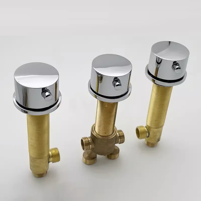 MTTUZK Extended bathtub faucet suitable for marble countertop bathtub with solid brass split type hot cold water inlet valve