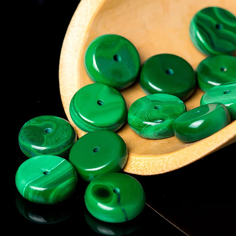 Natural Malachite Spacer Bead SEPTA Loose Beads Buddha Beads 108 Bracelets DIY Xingyue Bodhi Handmade Bracelet Accessories