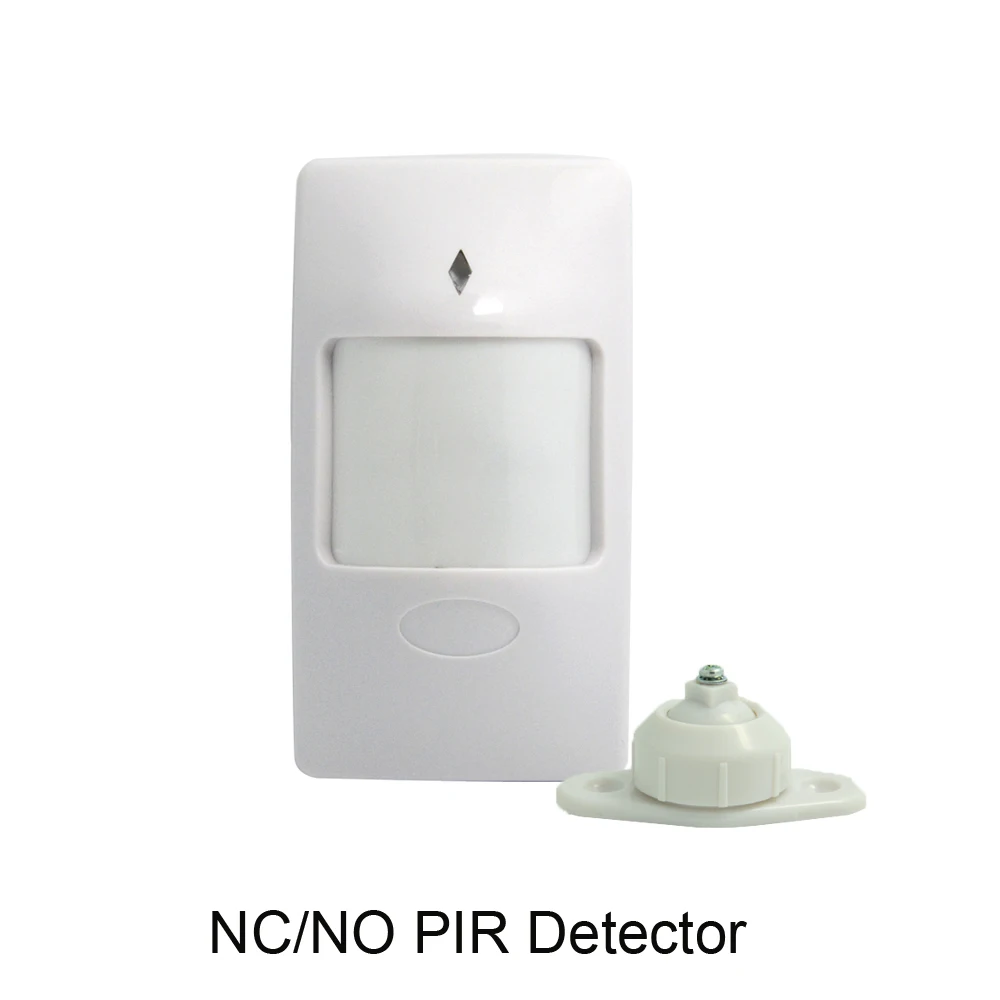 

1Pcs Indoor Wall Mounted PIR Motion Sensor For Movement NC/NO Relay Dry Contact Signal Infrared Detector With Holder