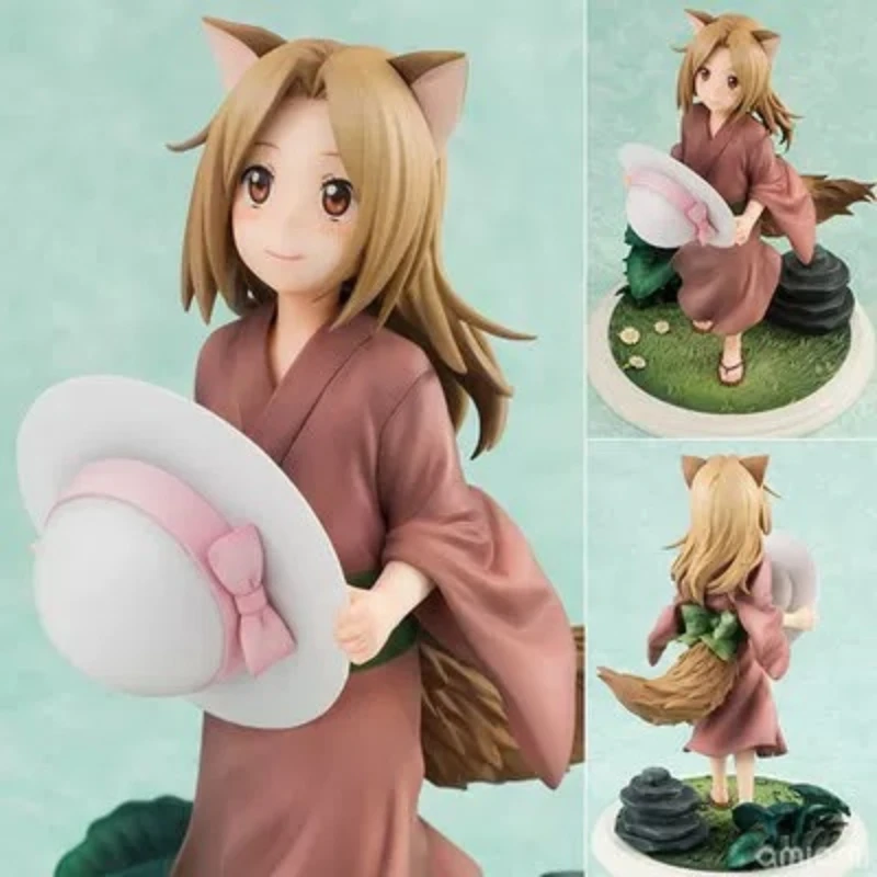 20cm Anime Natsume Yuujinchou Action Figure Little Fox Demon Hat Child Fox Model Figures PVC Movable Model Room Decoration Gifts