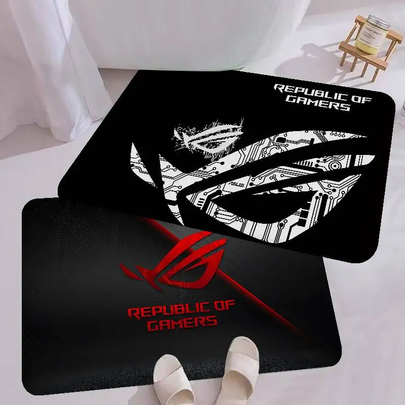 ASUS ROG Republic Of Gamers Logo Kitchen Mat Kids Room Bedroom Decoration Balcony Anti-Slip Doormat Living Room Alfombra
