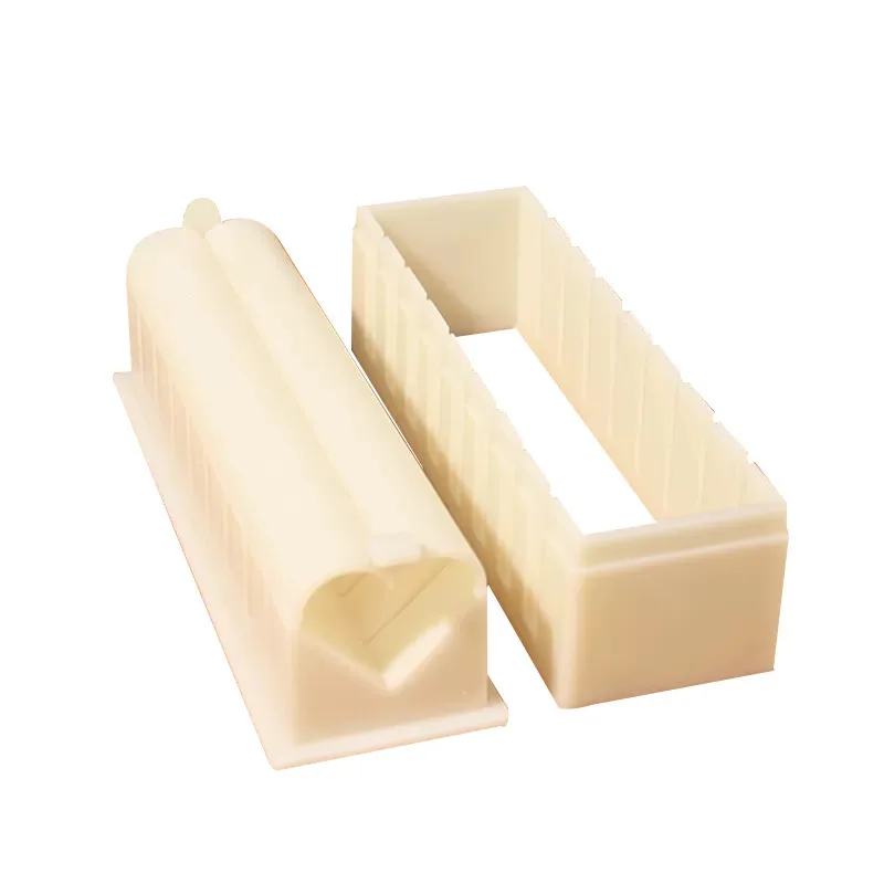 5pcs/set Plastic Sushi Maker Equipment Kit Anti-stick Round Square Heart-shaped Kimbap Sushi Rolls Mold DIY Multifunctional