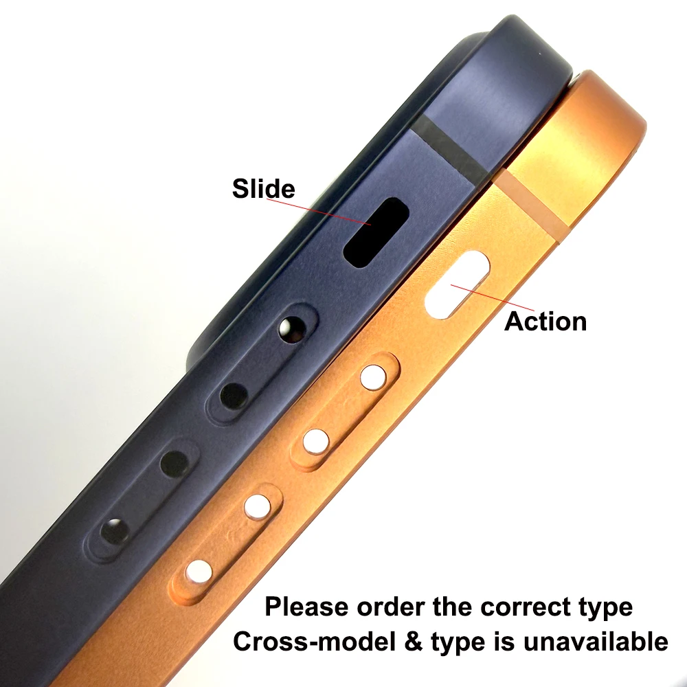 Action & Slide Switch Power Led Flash Cable & Side Buttons Replacement for iPhone XR 11 to 17 Pro Housing Style Design
