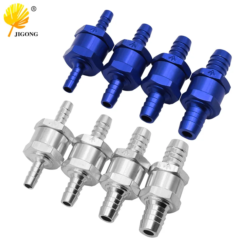 Auto Parts Fuel Hand Pump Aluminum Alloy Fuel One-way Check Valve 6-12MM Tubing Oil Supply Connector Hand Pump