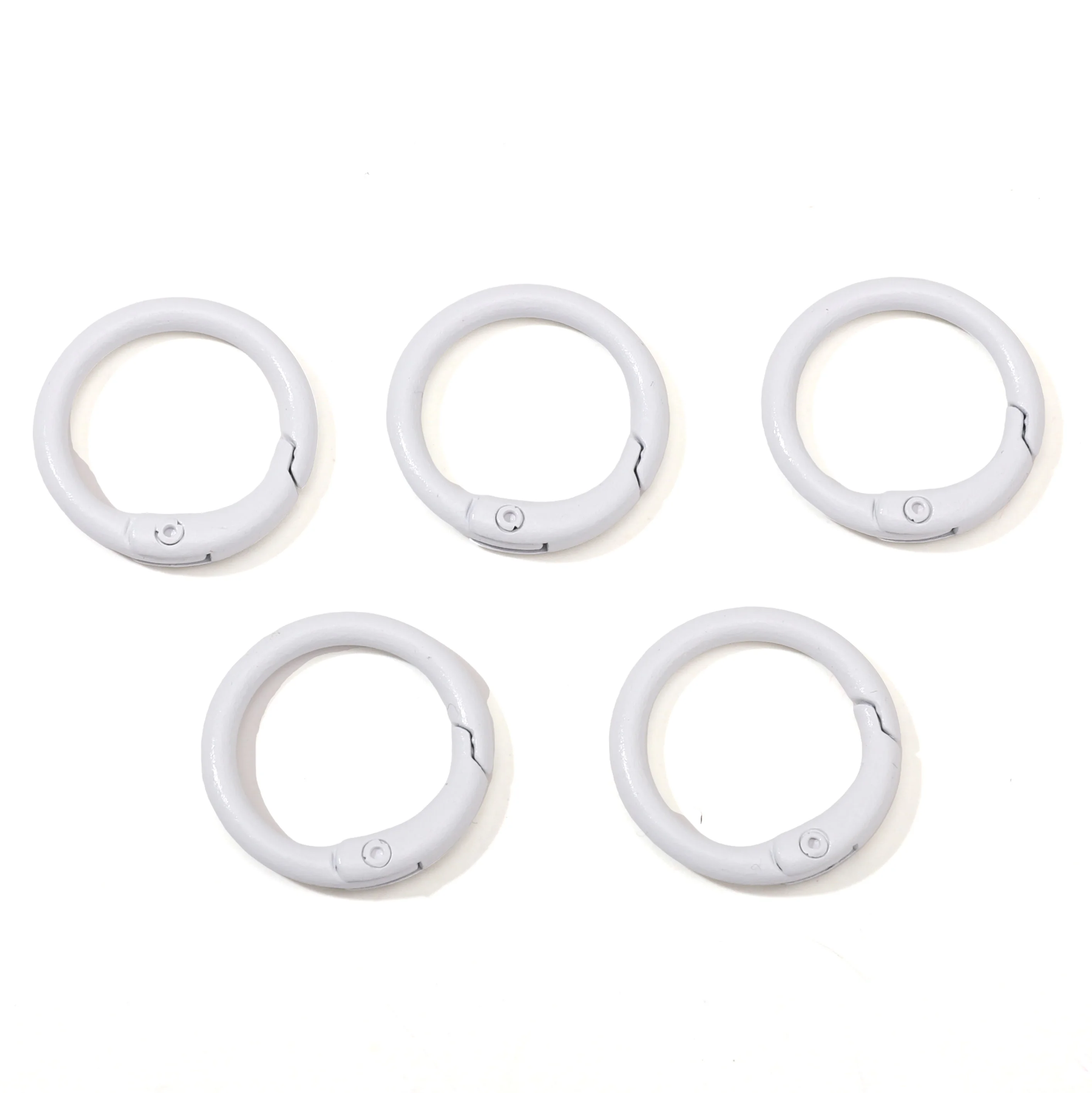 5Pcs Colorful Alloy O Ring Keychain