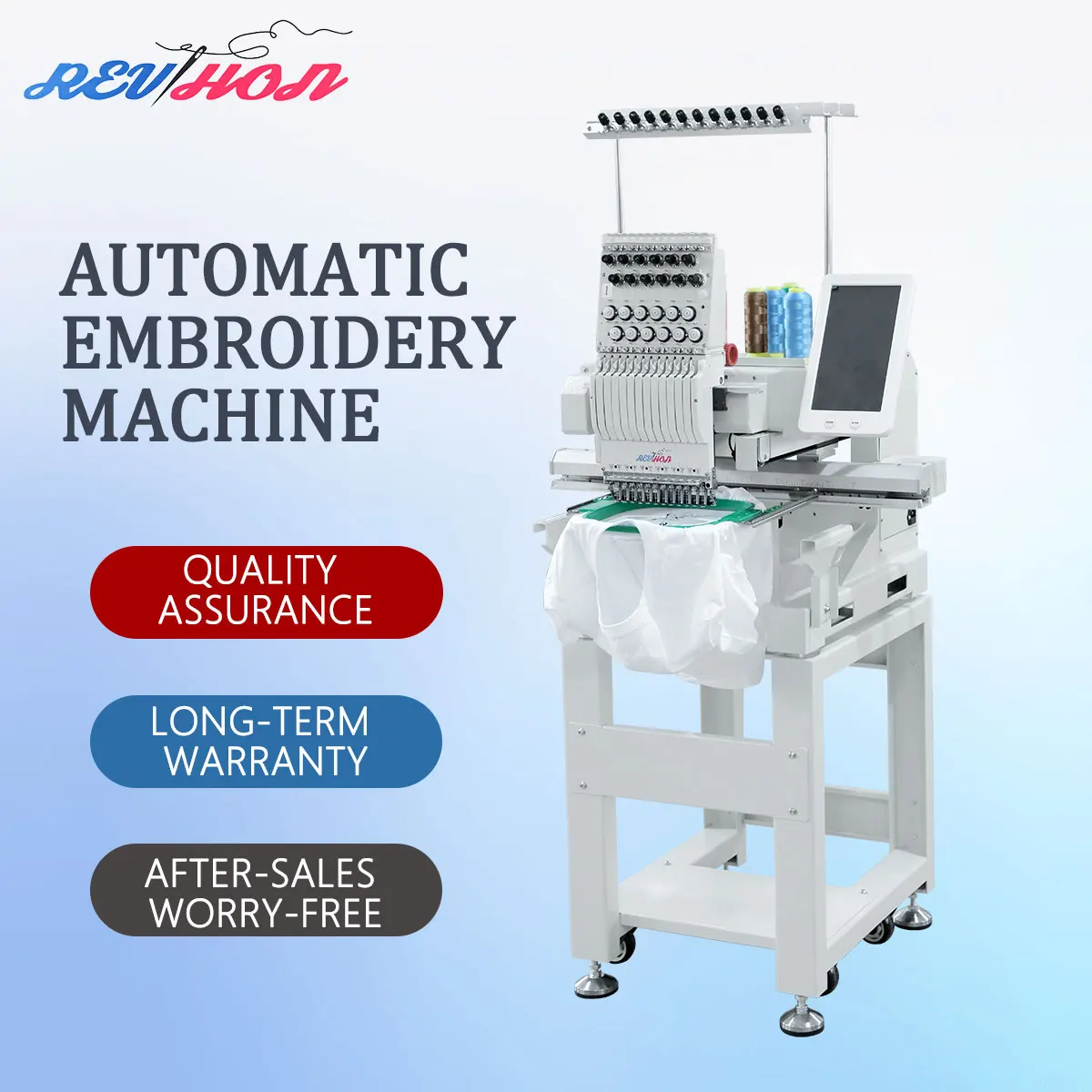Single Head Patch Making 3d Puff Embroidery Machine
