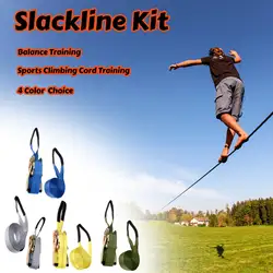 Kit linea Slack Corda stretta Allenamento dell'equilibrio Sport Cavo da arrampicata Allenamento Slacklines Balance Band Training Esercizio Yoga