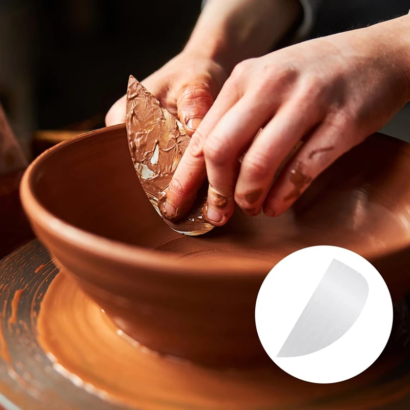 N91R-10Pcs Pottery Scraper Tool, Stainless Steel Pottery Serrated Tool For  Sculpting Shaping Smoothing Crafts