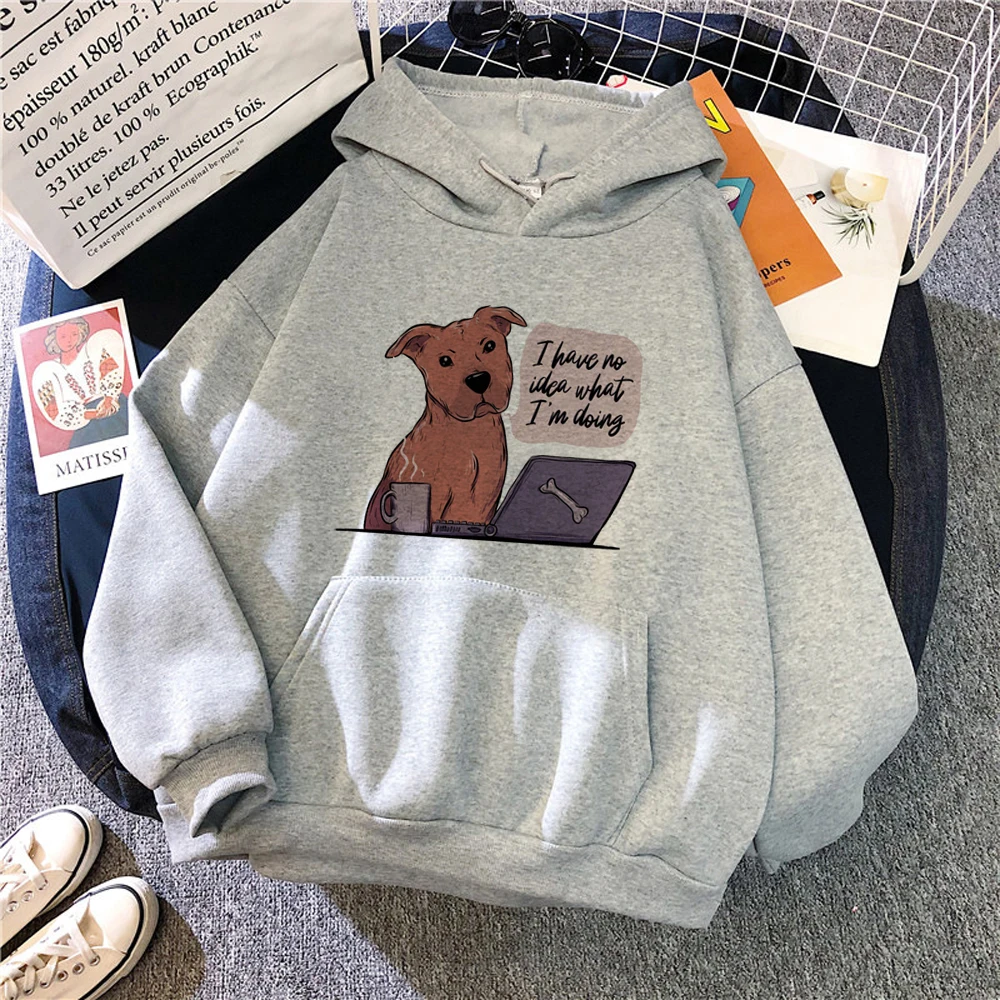 All for the Amstaff -sudaderas con capucha para mujer, ropa de calle estética Kawaii, tiradores japoneses, sudaderas de anime para mujer