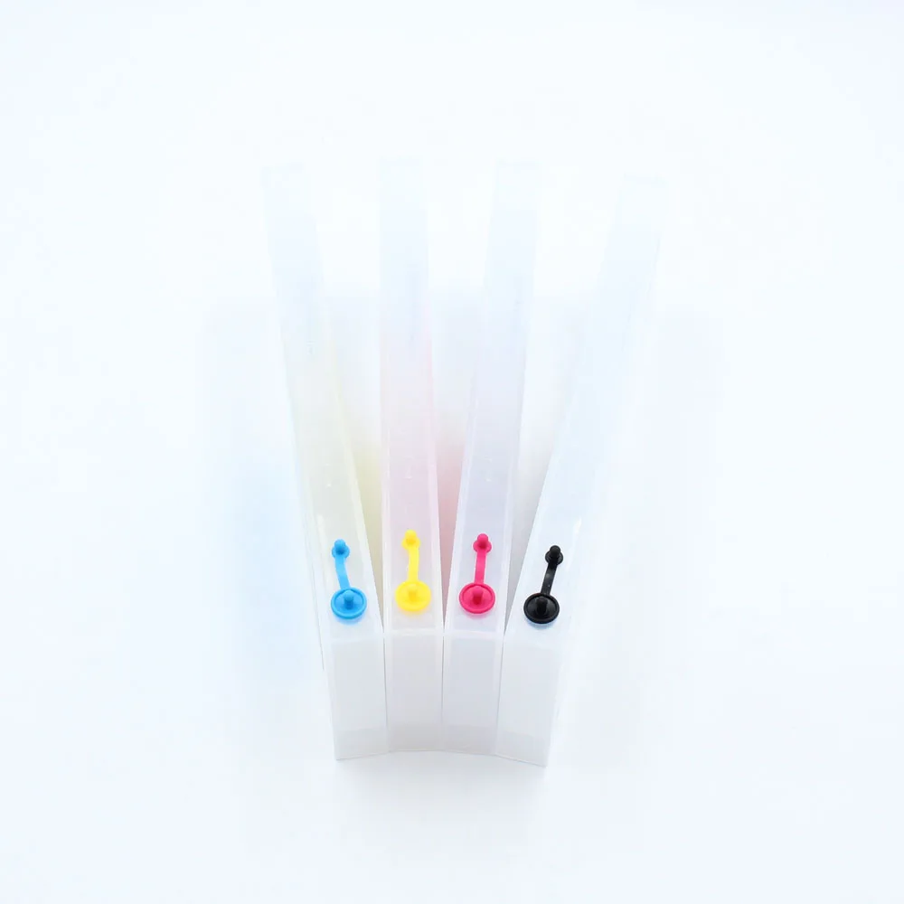 4pcs x 220ML Empty refill ink cartridge For EPSON DX4 DX5 DX7 XP600 TX800 Mutoh RJ900C RJ900X print head eco solvent printer