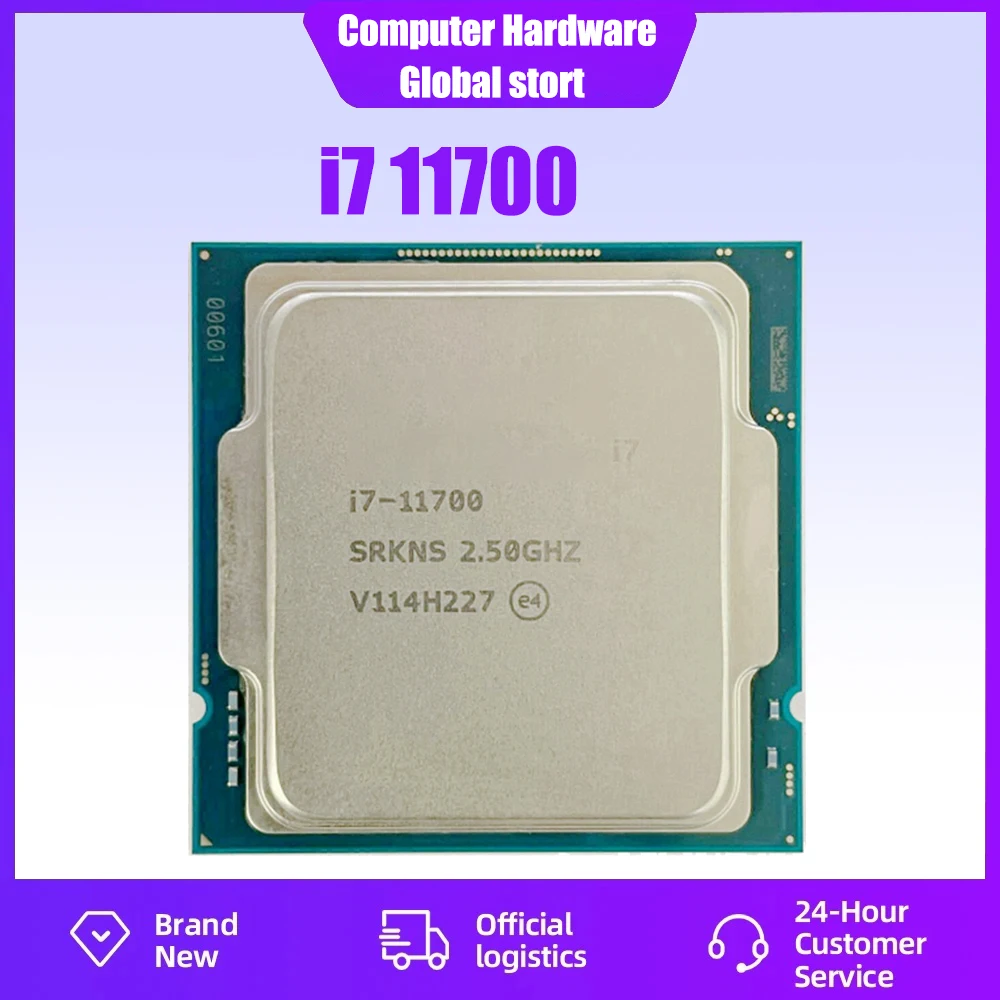 

Новый процессор Core i7 11700 2,5 ГГц Восьмиядерный шестнадцати потоков L3 = 16M 65 Вт LGA 1200 без вентилятора