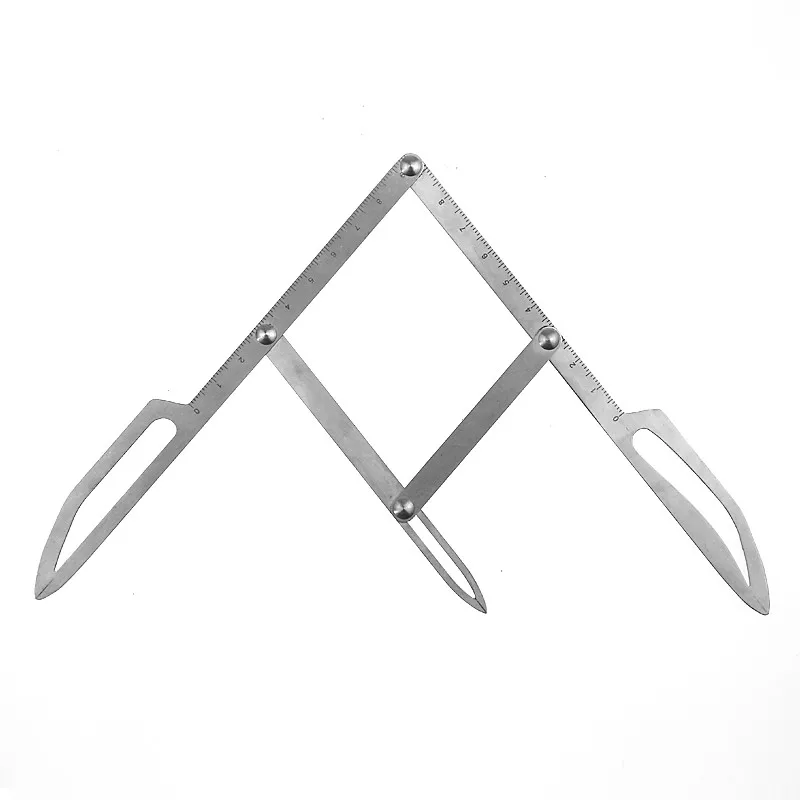 1pc Edelstahl Microblading Balance Positionierung Äquidistan Dreieck Augenbraue Mapping Lineal Golden Ratio Sattel Make-Up-Tool – Detail 22
