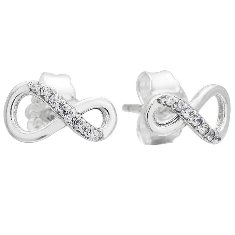 Pendientes asimétricos de Plata de Ley 925 auténtica para mujer, Arete Circular de corazones de amor, estrellas, grupos de margaritas, corona, regalo de joyería