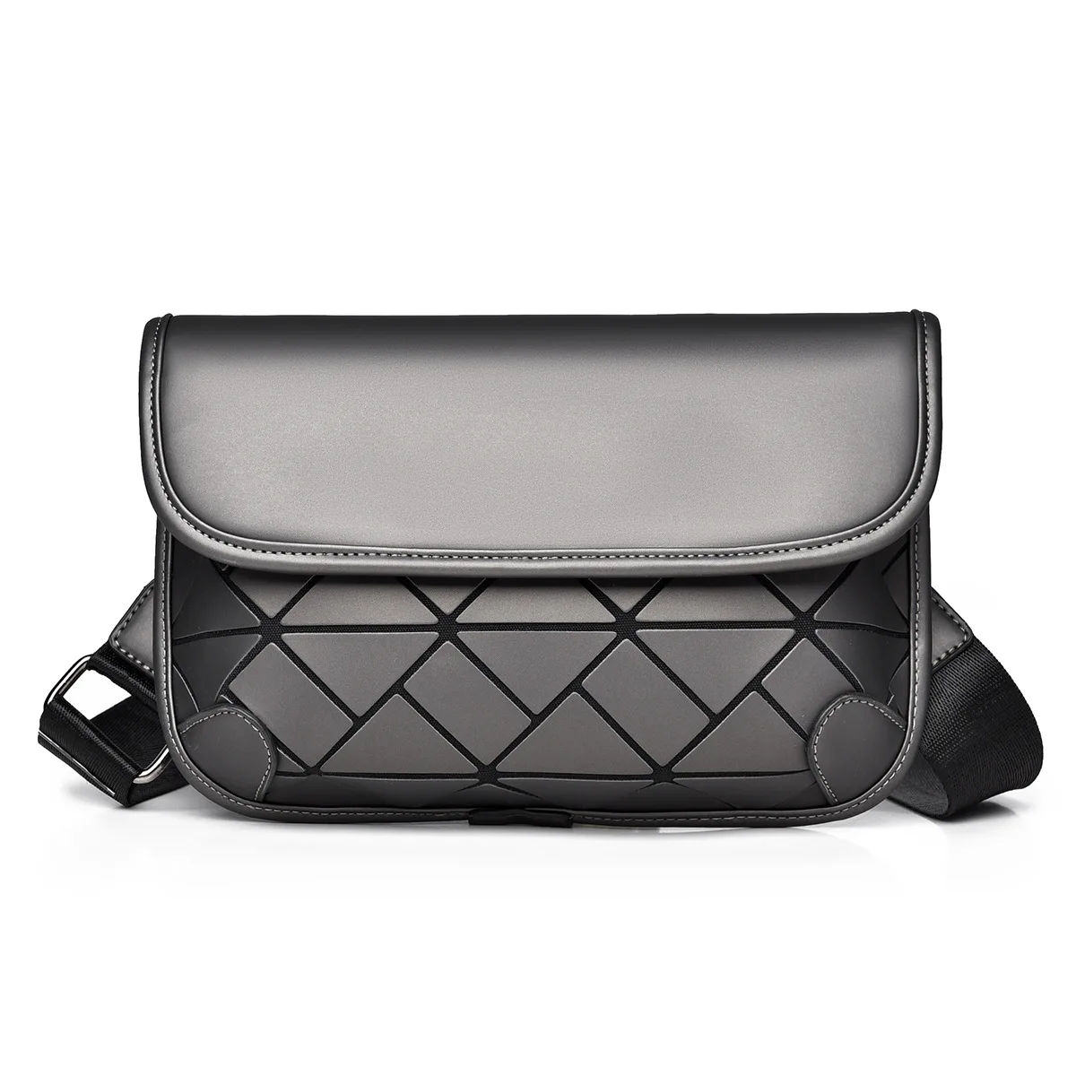 New diamond messenger  design sense small square  fashion trend small men's  trend new shoulder bag