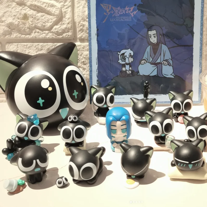 

Новый мини Luo Xiaohei, повседневная серия, слепая коробка из ПВХ, фигурки мелких частиц, экшн-игрушки, фигурка девушки, подарок на день рождения, окружающий фильм